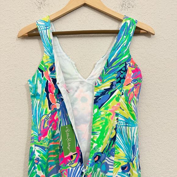 LILLY PULITZER Largo Shift Dress Multicolor Palm Leaves Tropical NWT - Picture 5 of 12